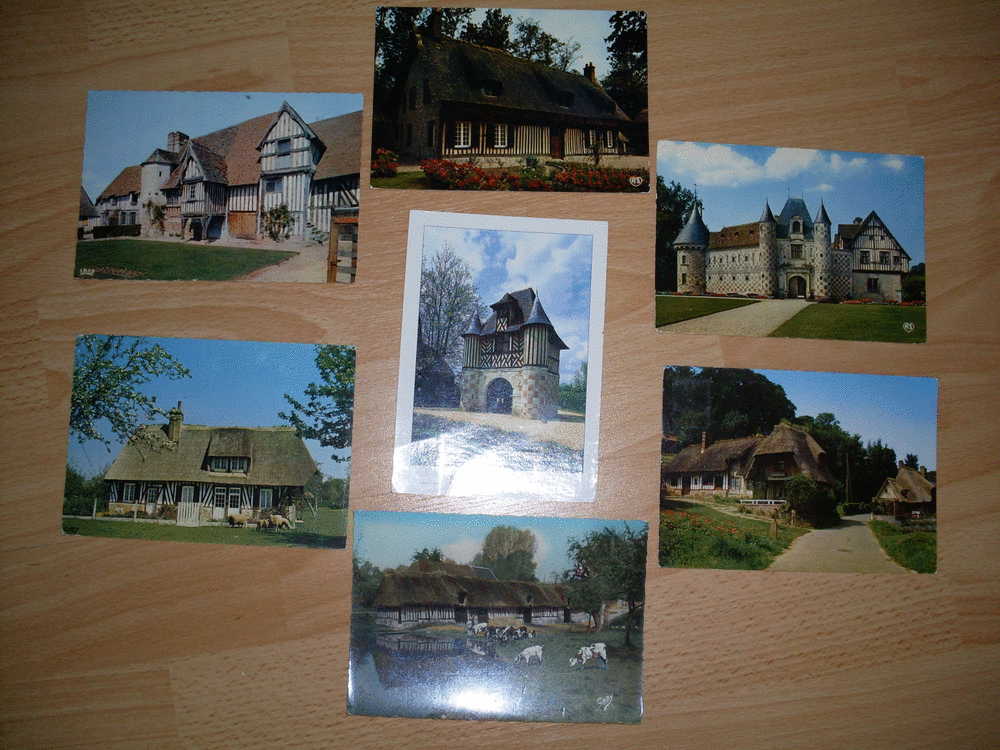 SUPERBE LOT  A THEME (43 Cartes Postales): MAISONS , CHAUMIERES , MANOIRS ET FERMES NORMANDES @ NORMANDIE 3 Euro De Port - 5 - 99 Cartoline