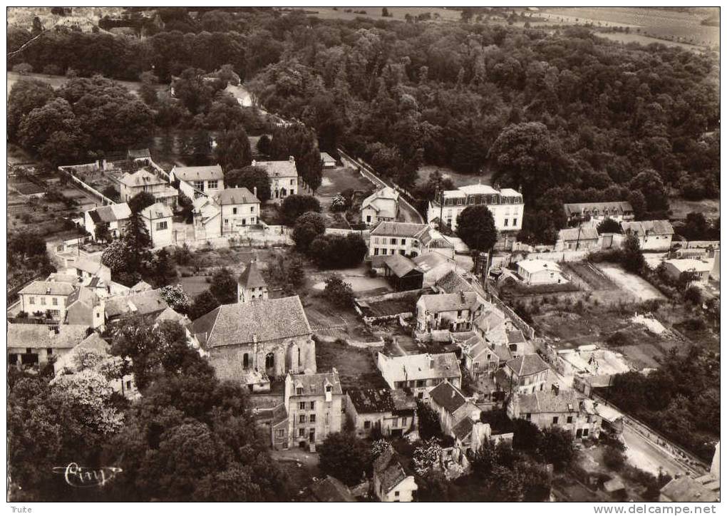 MONTSOULT VUE AERIENNE MAIRIE EGLISE - Montsoult