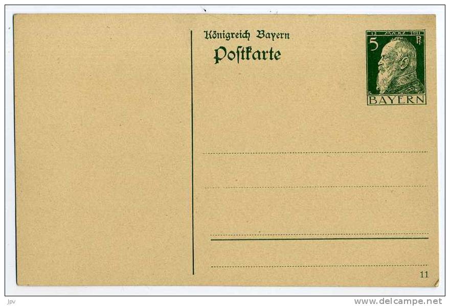 ALLEMAGNE. Carte Postale : Entier Postal. BAYERN. - Postwaardestukken