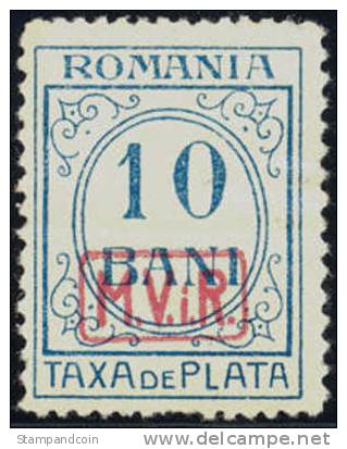 Romania German Occupation 3NJ2 Mint Hinged Postage Due From1918 - Ocupaciones