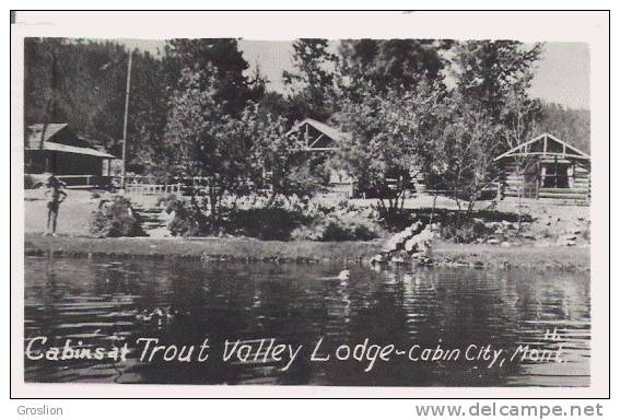 CABINS AT TROUT VALLEY LODGE CABIN CITY MONTANA (CARTE PHOTO) - Otros & Sin Clasificación