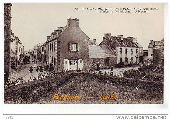 Dép 29 - RF20993 - Cléder - La Grande Rue -  Bon état - Cléder