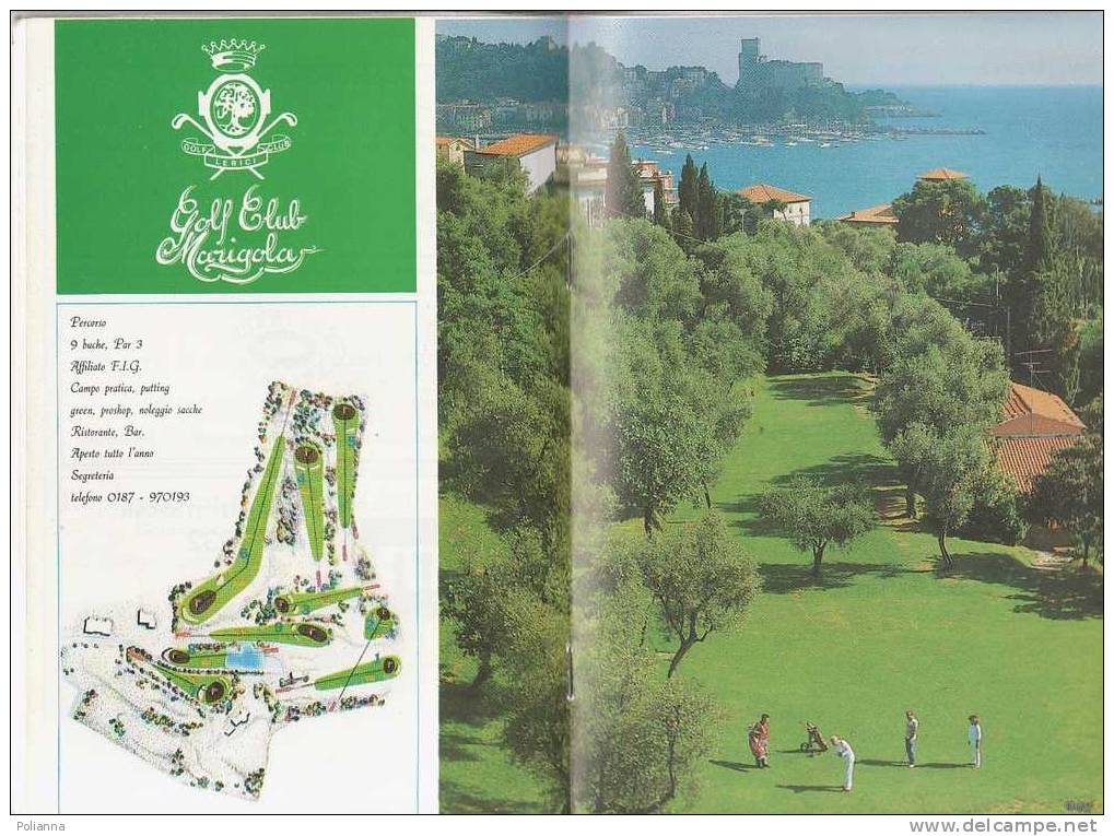 B0003 - Città Di LERICI - Guida Turistica 1988-89/S.Terenzio/campi Tennis Venere Azzurra/Golf Club Marigola/Pugliola - Tourisme, Voyages