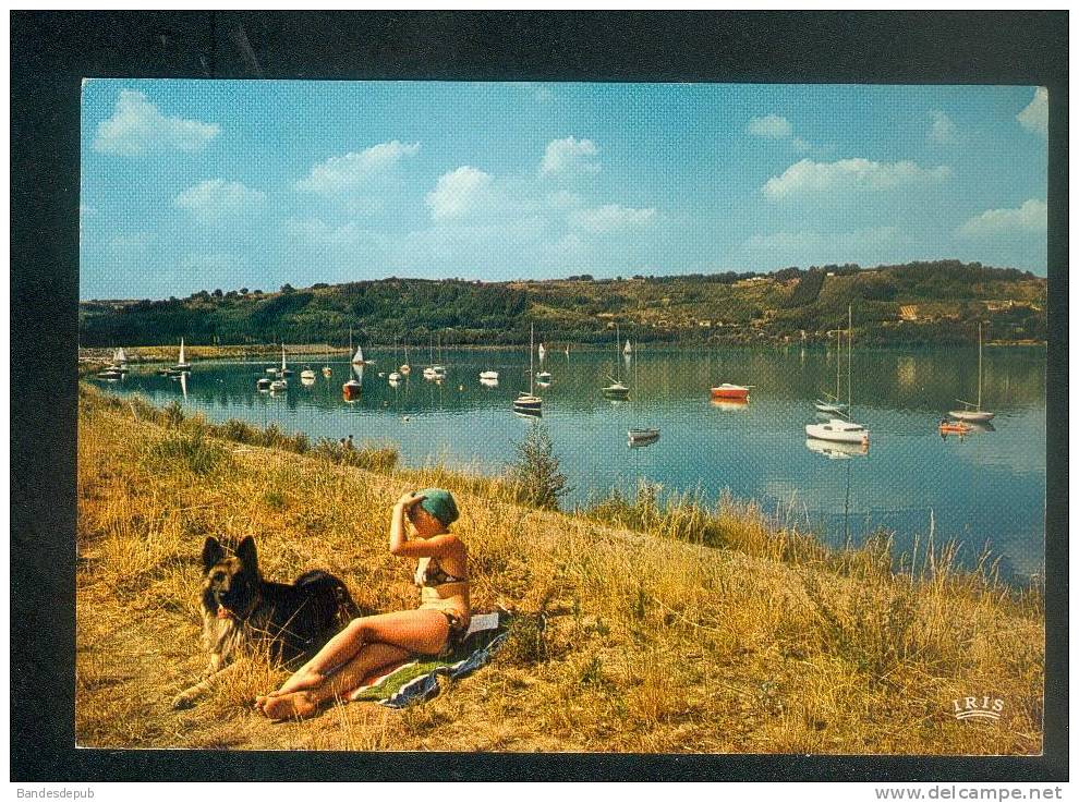 CPSM - Saint Nicolas De La Grave (82)- Plan D'eau Confluent Tarn Et Garonne ( Animée Femme Bikini Chien CAP THEOJAC ) - Saint Nicolas De La Grave