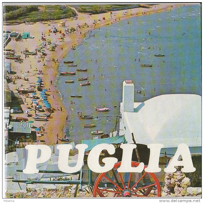 B0008 - Brochure Turistica PUGLIA ENIT Anni ´60/Pugnochiuso/Gallipoli/Ostuni/Castellaneta/Cisternino - Turismo, Viajes