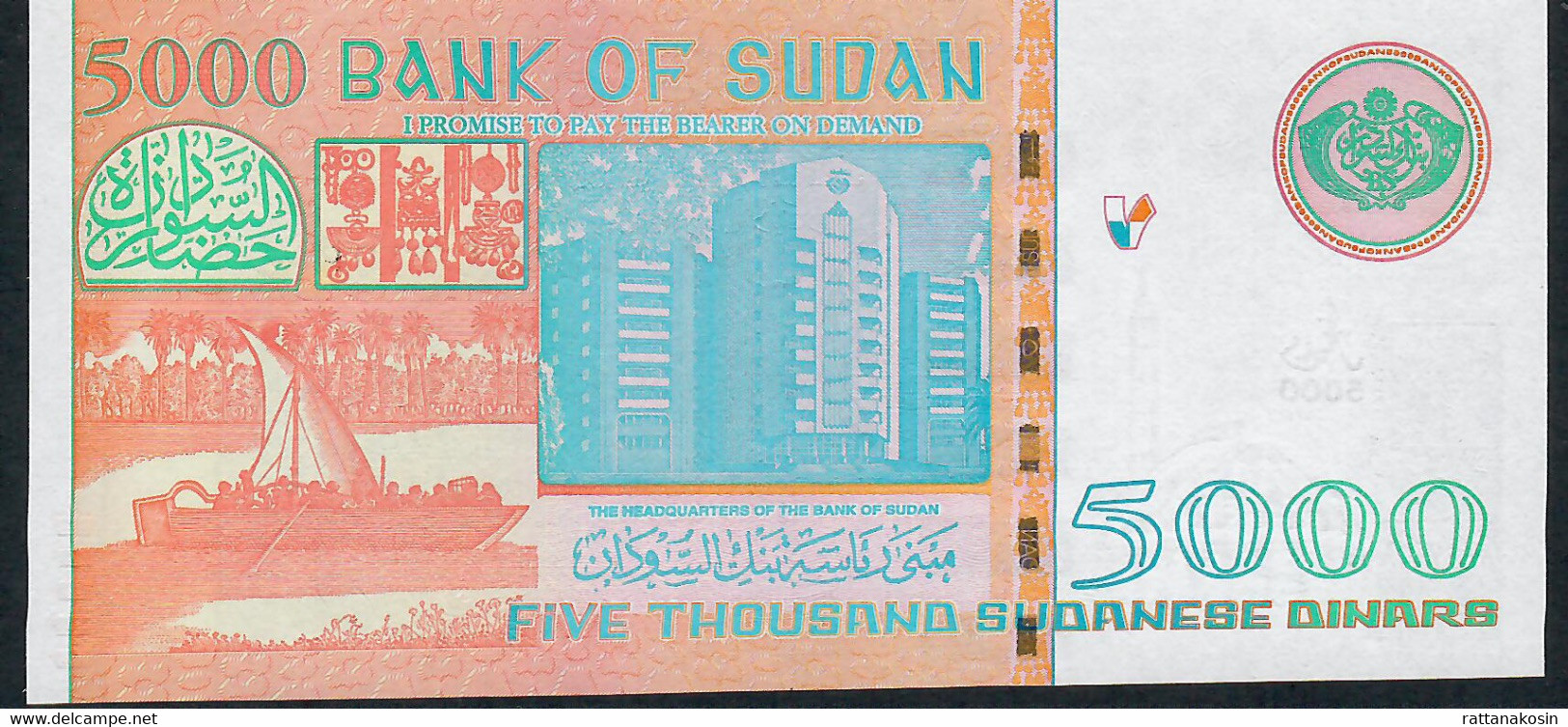 SOUDAN SUDAN  P63  5000 DINARS   2002 Serie TA   UNC. - Soedan