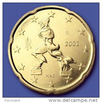 ** 20 CENT ITALIE 2002 PIECE  NEUVE ** - Italie