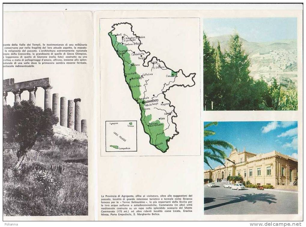 B0013 - Brochure Turistica AGRIGENTO Anni ´60 - Tourisme, Voyages