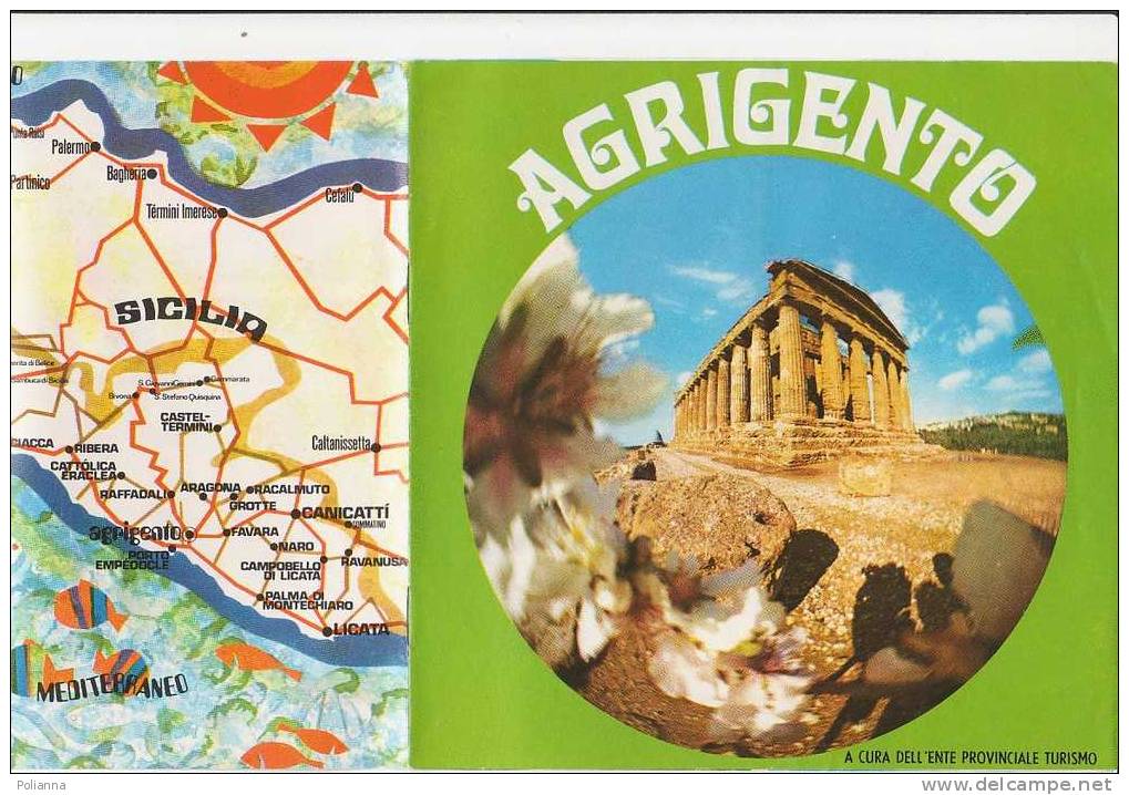 B0014 - Brochure Turistica AGRIGENTO Anni ´70/Cammarata/Sciacca/Palma Montechiaro/Licata, Baie De La Molarella - Turismo, Viajes