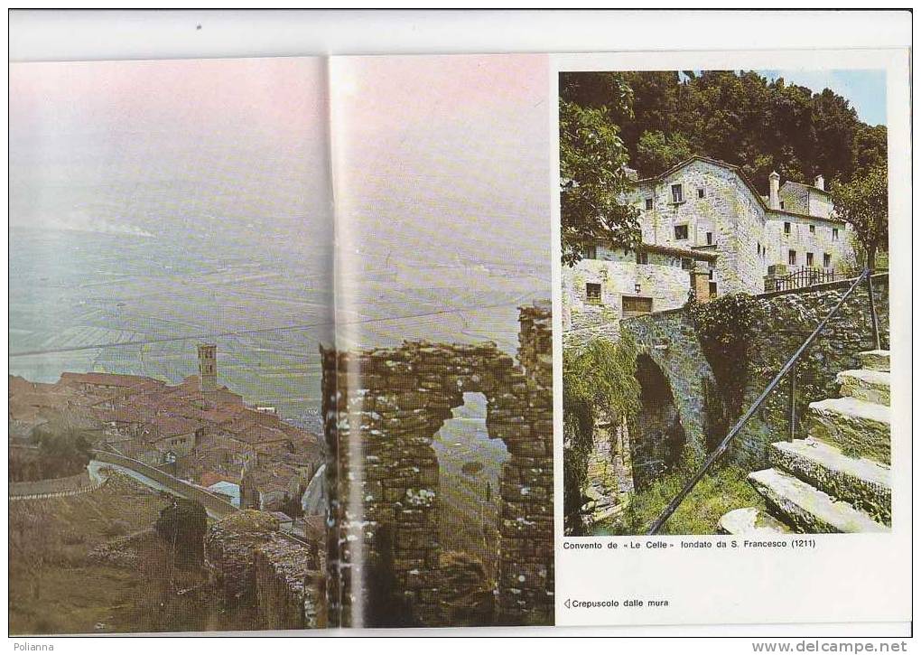 B0016 - Brochure Turistica CORTONA Anni ´70/Convento "Le Celle"/Rocca Di Pierle/campi Tennis Al "Parterre" - Turismo, Viajes