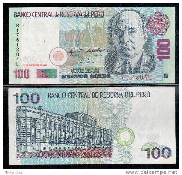 PERU - 100 NUEVOS SOLES 2006  VF - P NEW - Perú