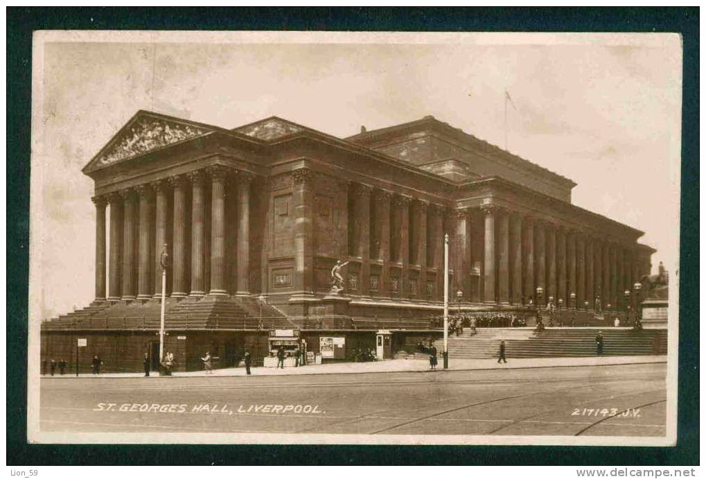 LIVERPOOL - ST. GEORGES HALL  -Great Britain Grande-Bretagne Grossbritannien Gran Bretagna TO Bulgaria Bulgarie  66142 - Liverpool