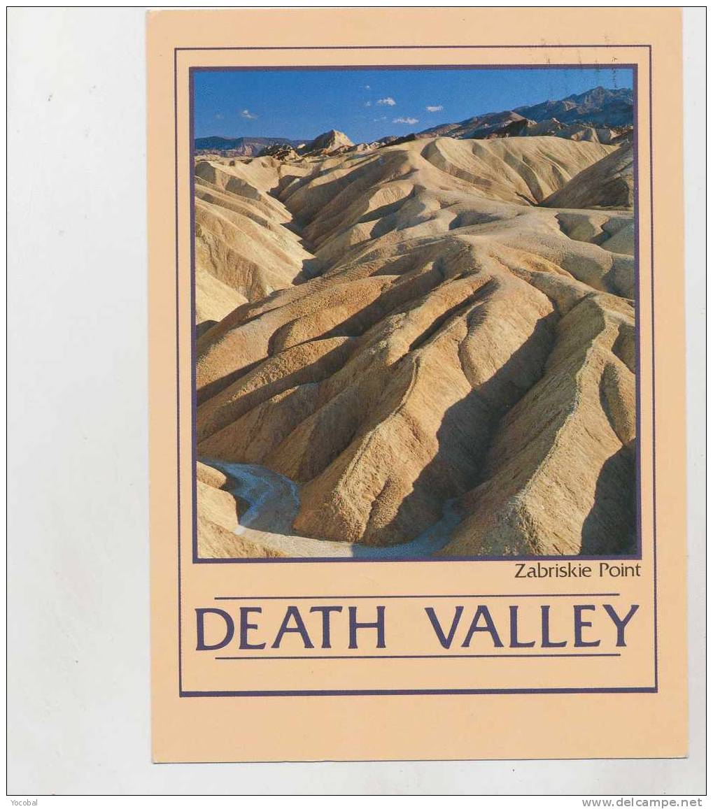 Cp , CALIFORNIE , Death Valley , Zabriskie Point , Voyagé - Death Valley