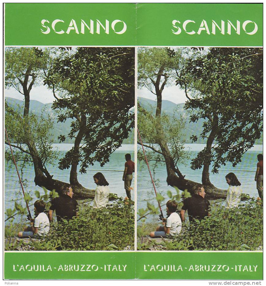 B0034 Brochure Turistica SCANNO Anni ´70/illustrazione Martinelli - Tourisme, Voyages