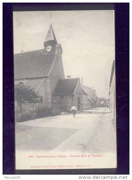 Carrières Sous Poissy Grande Rue & L'église édit.rep & Filliette RF N° 5388 - Carrieres Sous Poissy