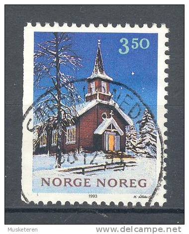 Norway 1993 Mi. 1141    3.50 Kr Weihnachten Christmas Jul Noel Navidad Kapelle Store Mangen - Oblitérés
