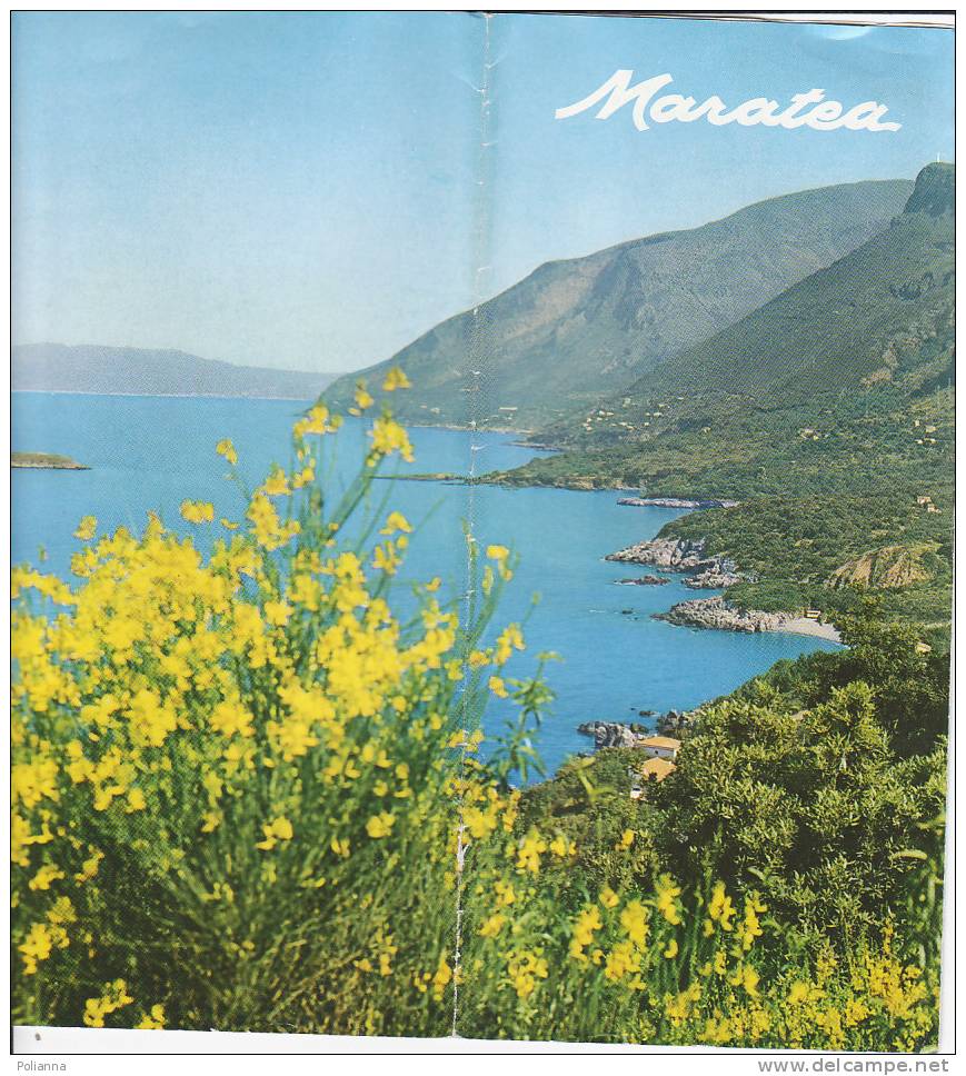 B0037  Brochure Pubblicitaria MARATEA Anni '60/Costiera Di Acquafredda/Insenatura S.Venere - Tourisme, Voyages