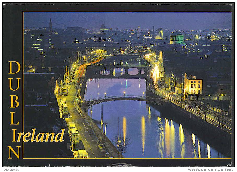 A1868 Dublin By Night / Viaggiata - Dublin