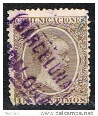 Carteria Oficial Tipo II BADALONA (Barcelona) Violeta - Used Stamps