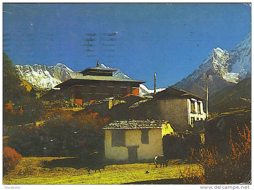 A1879 Nepal - Thyangboche Monastry / Viaggiata 1988 - Nepal