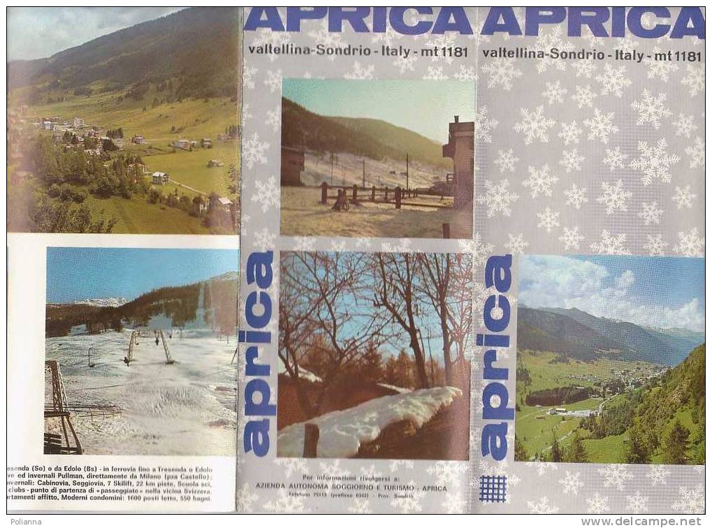 B0042  Brochure Pubblicitaria APRICA-VALTELLINA-SONDRIO 1967/carta Illustrata De Zulian - Toerisme, Reizen