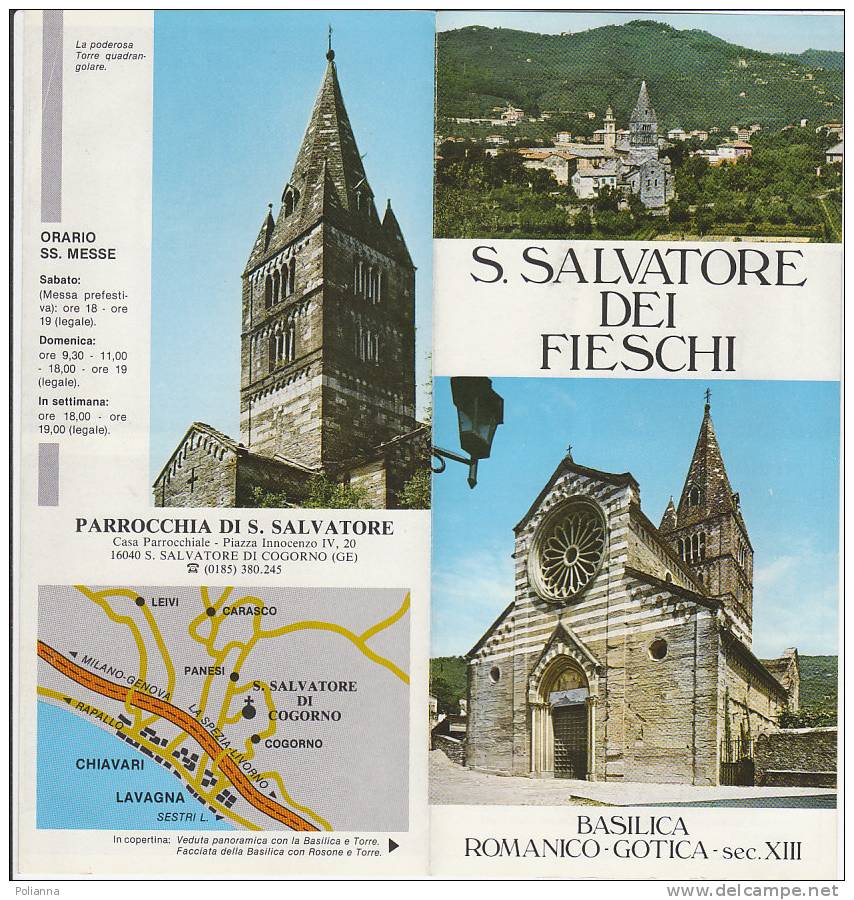 B0047  Brochure Pubblicitaria S.SALVATORE Dei FIESCHI Anni '70 - Tourisme, Voyages