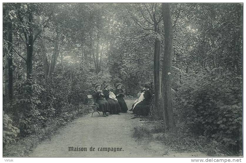 Ixelles :  Arbre Bénit  :  Maison De Campagne    ( Carte Ecrit 1910 Avec Timbre ) - Elsene - Ixelles