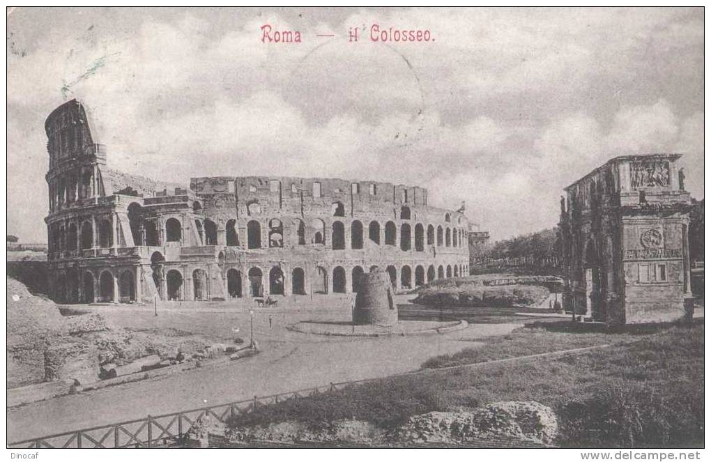 ROMA - IL COLOSSEO NEL 1899, VIAGGIATA - Colosseum