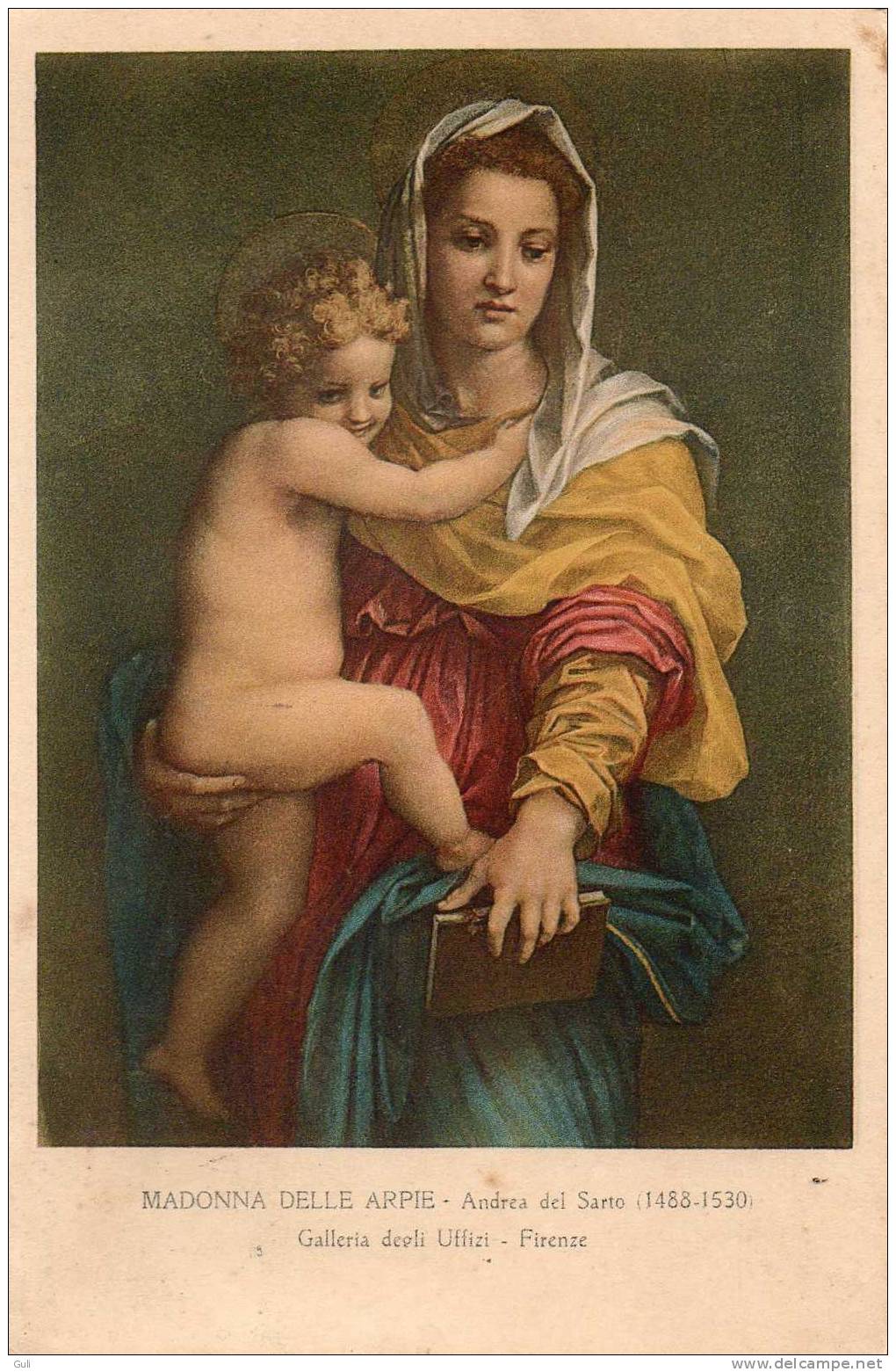 MADONNA DELLE ARPIE -Andrea Del SARTO  (Vierge -peinture - Art Religieux -religion Christianisme) *PRIX FIXE - Vierge Marie & Madones