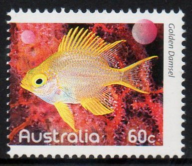 Australia 2010 Fishes Of The Reef 60c Golden Damsel MNH - Mint Stamps