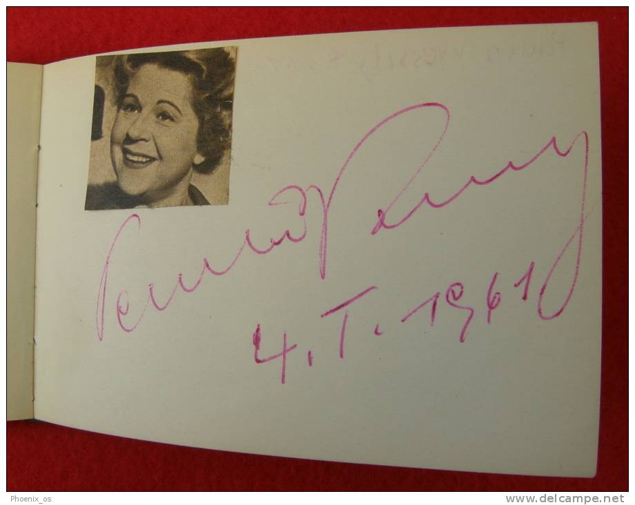 Collection Of 56 Autographs - Original , Actors And Singers From 1960-th - Autographs