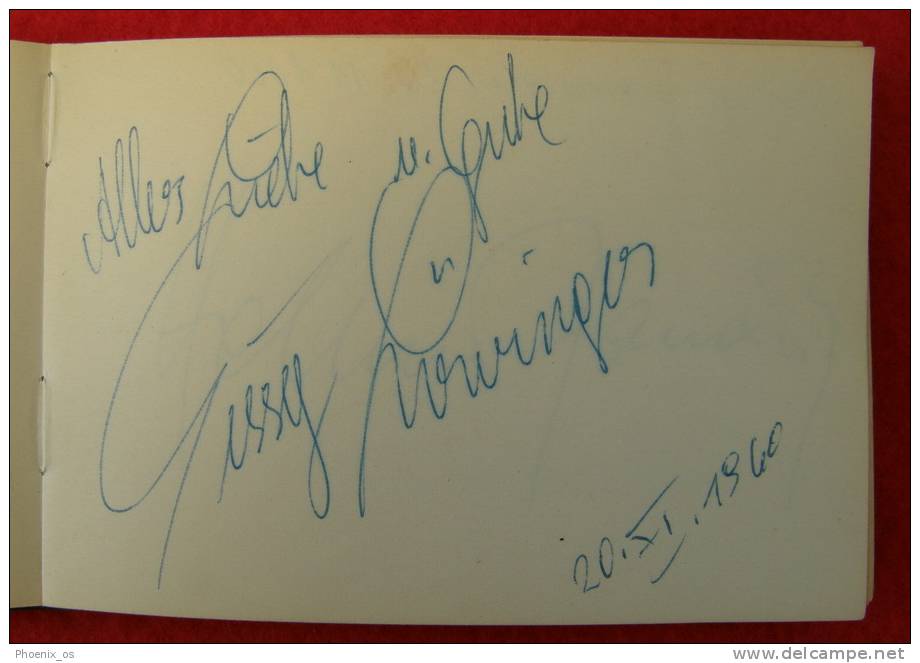 Collection Of 56 Autographs - Original , Actors And Singers From 1960-th - Autographs