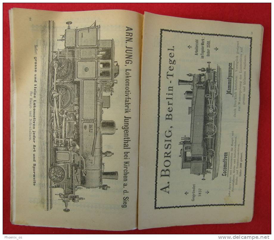 EISENBAHN / RAILROAD , Techniker, Calender, 1903, Wiesbaden, Germany - Verkehr