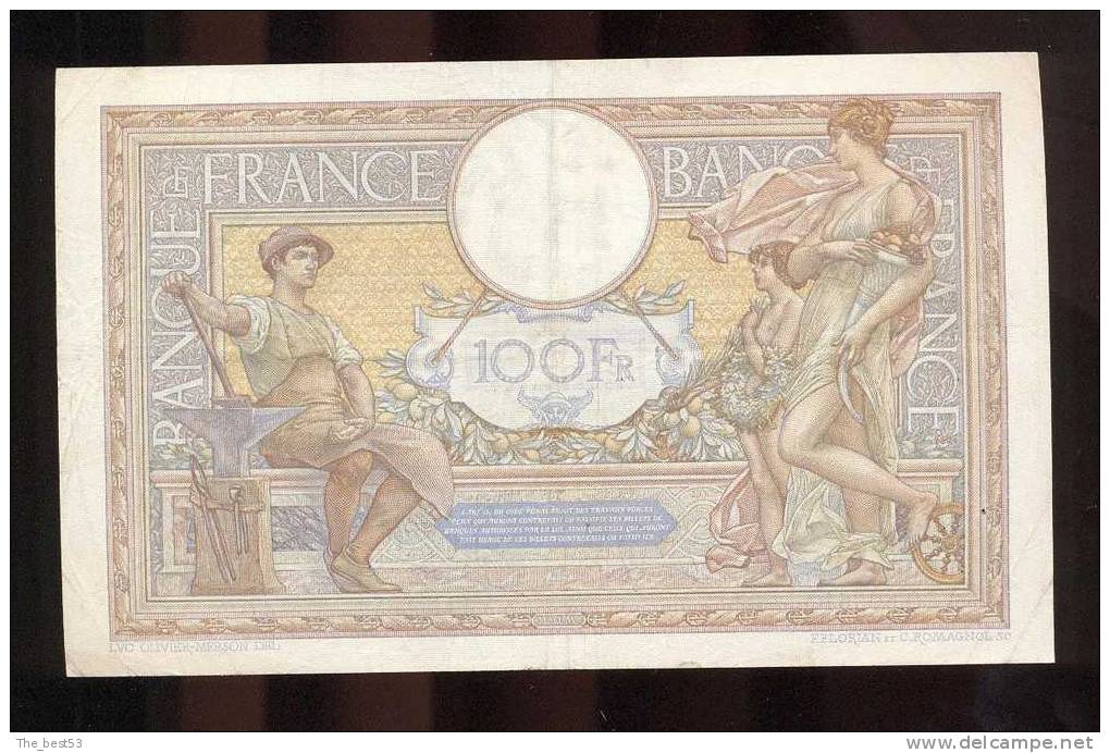 100  Francs  -   Luc Olivier Merson    1938 - 100 F 1908-1939 ''Luc Olivier Merson''