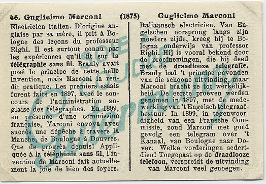 Gutermann 1935 - 46 - Guglielmo Marconi - Other & Unclassified