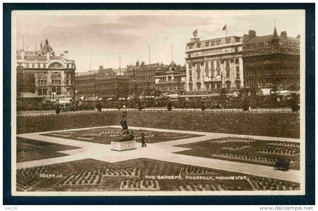 MANCHESTER - THE GARDENS PICCADILLY - Great Britain Grande-Bretagne Grossbritannien Gran Bretagna 66154 - Manchester