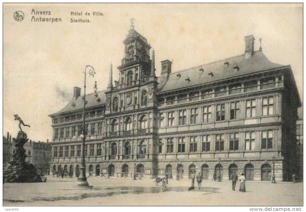 (550) Old Belgium Postcard - Carte Ancienne De Belgique - Anvers - Hotel De Ville - Antwerpen