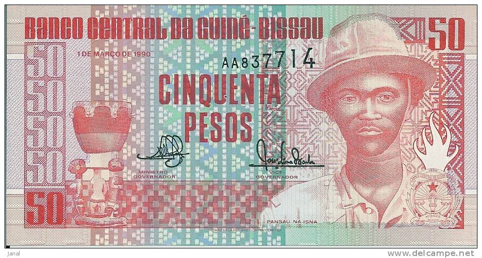 -  BANQUE CENTRALE DE GUINEA BISSAU - CINQUENTA PESOS - - Guinea-Bissau