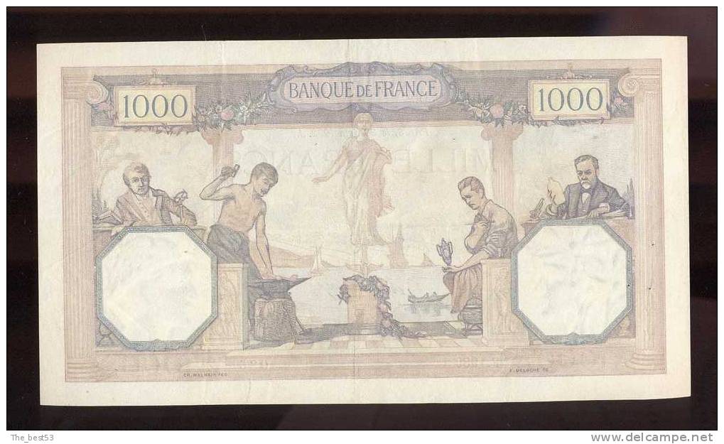 1000  Francs  -    Cérès Et Mercure  1932 - 1 000 F 1927-1940 ''Cérès Et Mercure''