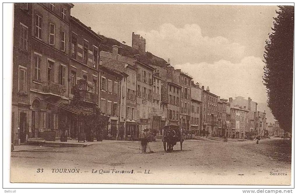 33  TOURNON  -  Le Quai Farconnet - Tournon