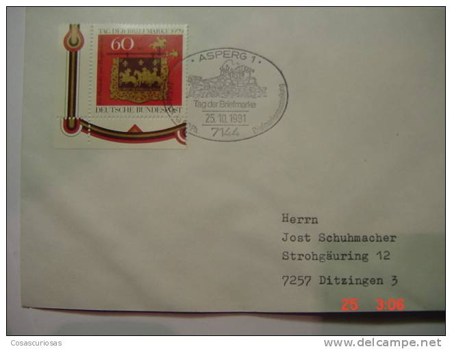 2791 ASPERG   GERMANY   FDC COVER CARTA YEARS 1981 OTHERS IN MY STORE - Rosen