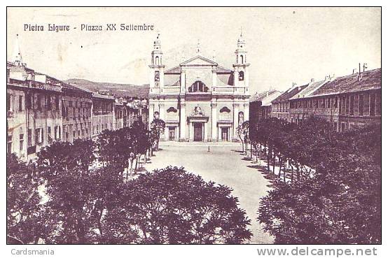 Pietra Ligure(Savona)-Piazza XX Settembre-1923 - Savona