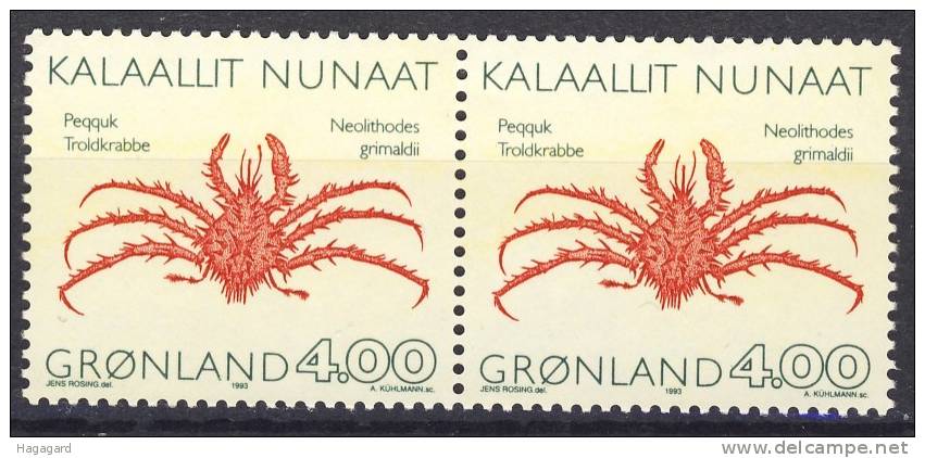 ##Greenland 1993. Pair. Michel 231. MNH(**) - Neufs