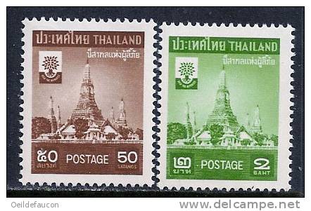 THAILANDE - YVERT - 323/24** -  Cote 3 € - Vluchtelingen