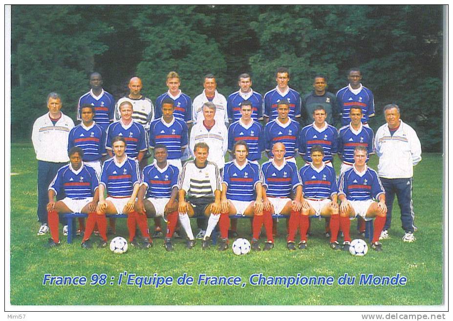 C.P.M. France 98 Equipe De France Championne Du Monde - Entier Postal - Calcio