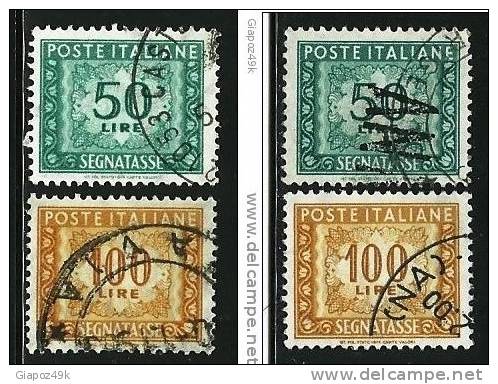 ● ITALIA 1955 / 81 - SEGNATASSE - N. 118 / 19  Usati  - Fil. STELLA  - Cat. ? €  - L. 5915 716 - Taxe