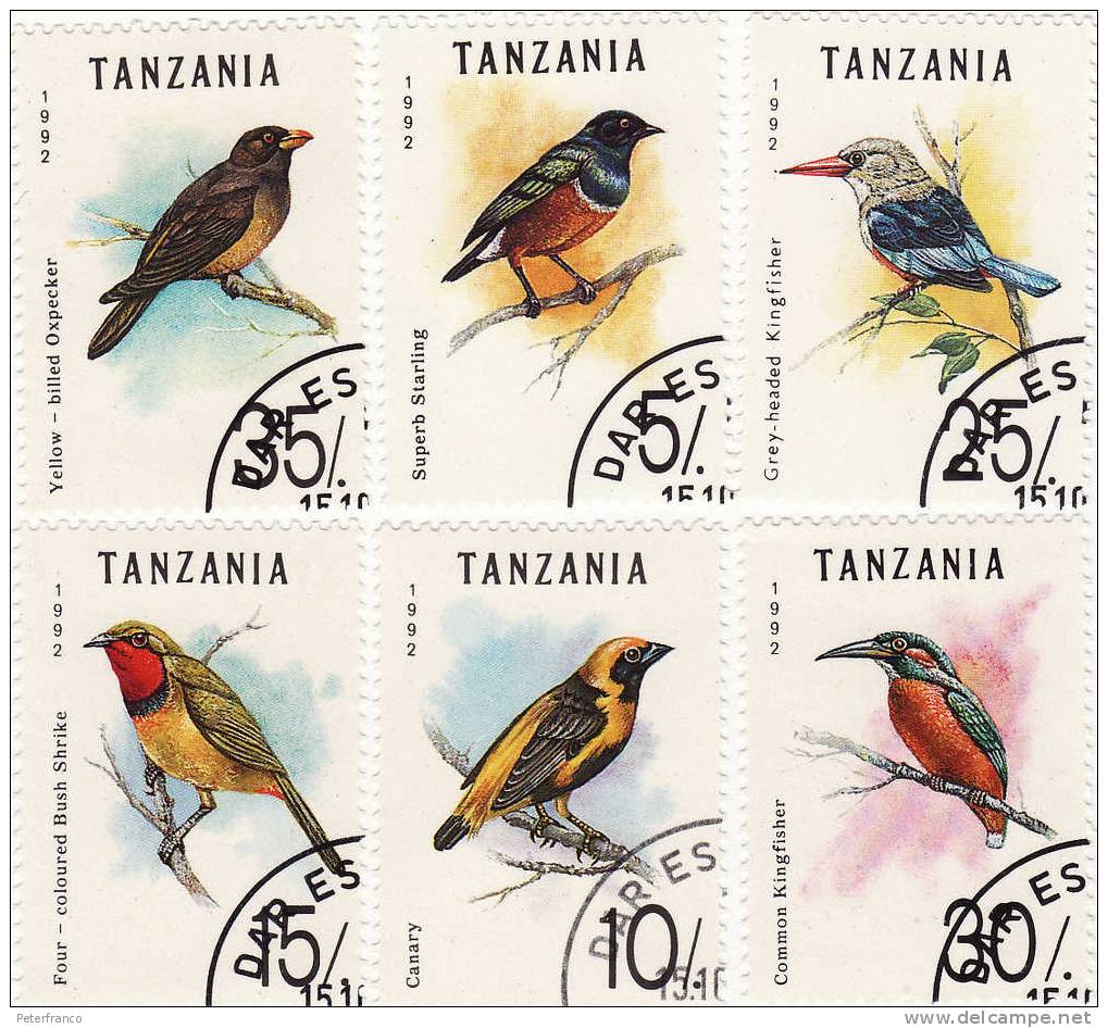 1992 Tanzania -  Passeri - Mussen