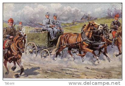 Austria, Nice Military Graphic Postcard.Feldpost. - Otros & Sin Clasificación