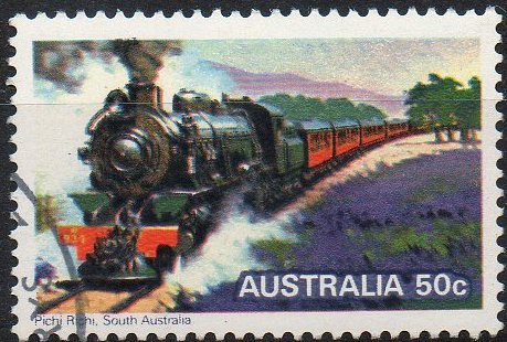 Australia 1979 Steam Railways / Trains 50c Pichi Richi CTO Full Gum - Gebruikt