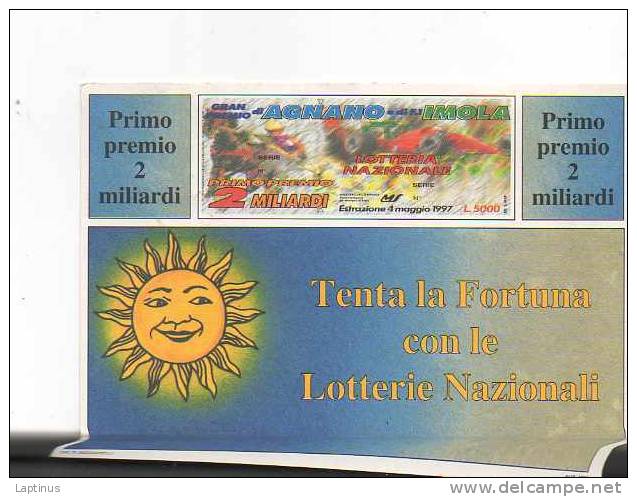 LOTTERIA NAZIONALE ANNO 1997 IMOLA - Regionale Spiele